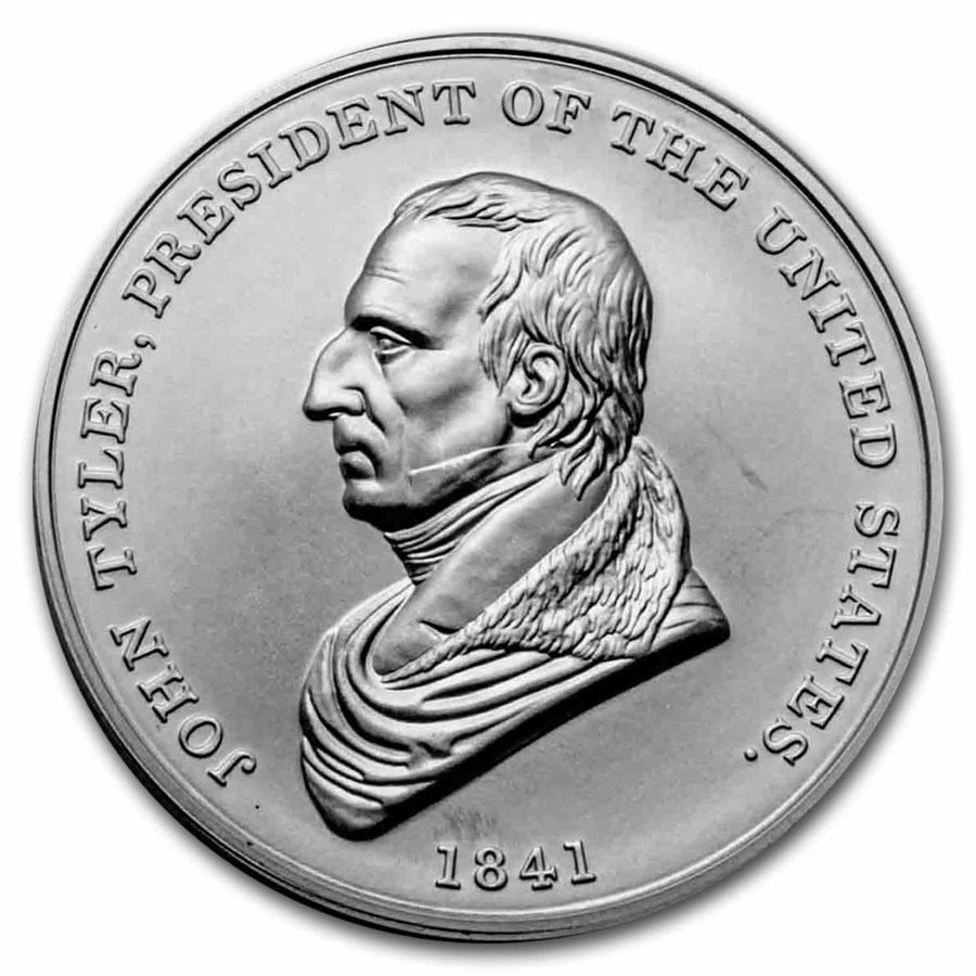 U.S. Mint Silver John Tyler Presidential Medal