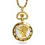 US Mercury Dime Watch Gold-Tone Pendant