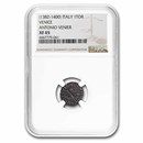 Venetian Republic Silver Tor (1382-1400 AD) XF-45 NGC (Vault)