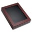 Wooden Box Glass-Top Presentation Box - Large Slab (PCGS)